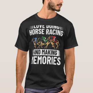 Hästridingsdräkt Hästbana Racing Equestrian T Shirt