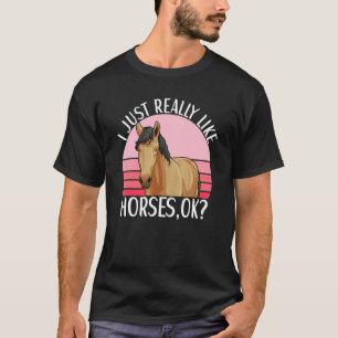 Hästridning Ägar Outfit Equestrian Häst 2 T Shirt