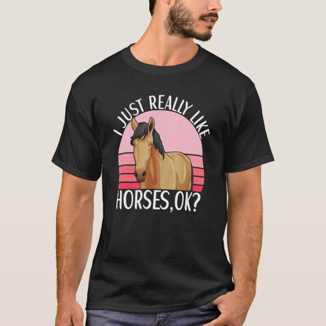 Hästridning Ägar Outfit Equestrian Häst  2 T Shirt (Framsida)