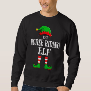 Hästridning Alv Matchande Familjegrupp Jul F Lång Ärmad Tröja