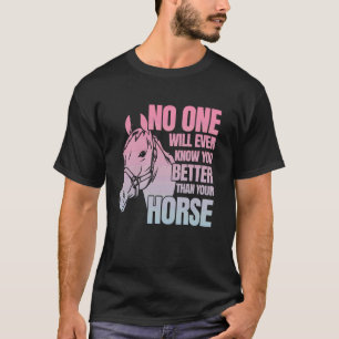 Hästridning Flickor Kvinnor Ridning till häst T Shirt