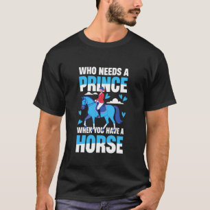 Hästridning för en kvinna t shirt