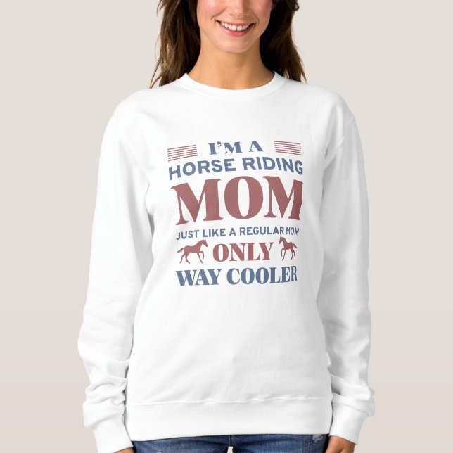Hästridning mamma t shirt (Framsida)