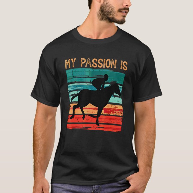 Hästridning Min passion är hästar T Shirt (Framsida)