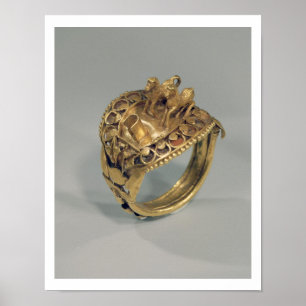 Hästring (guld och cornelianen) poster