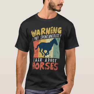 hästrygg för hingst för ridninghäst eqeuestrian t shirt