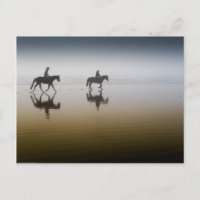 Hästryttare på stranden
