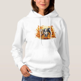 Hästserie - Fall Basic Hooded Sweatshirt T Shirt