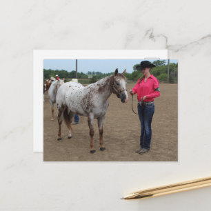Hästshow Hästavvänjning POA och Appaloosa Vykort