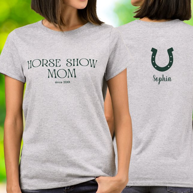 Hästshowmamma Vintage-typografi T Shirt (Skapare uppladdad)