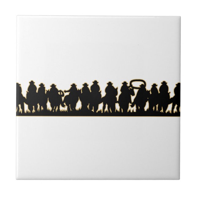 HästSilhouette Kakelplatta (Framsidan)