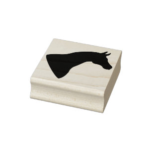 Hästsilhuett art frimärke stämpel