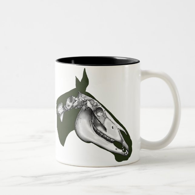 Hästskelett Två-Tonad Mugg (Höger)