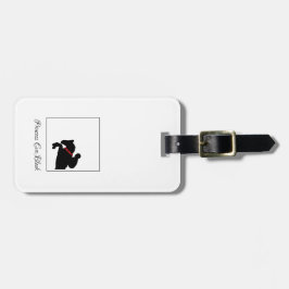 Hästskenor Visa Rider Jumper Röd ros Namn Bagagebricka