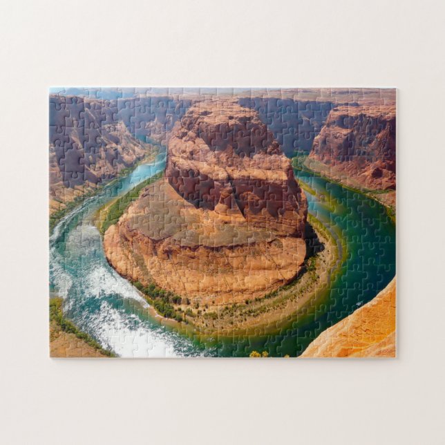 Hästsko Böj Coloradofloden Arizona. Pussel (Horisontell)