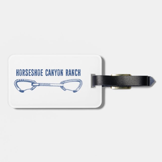 Hästsko Canyon Ranch Arkansas Klättring Quickdraw Bagagebricka (Baksida Vågrät)