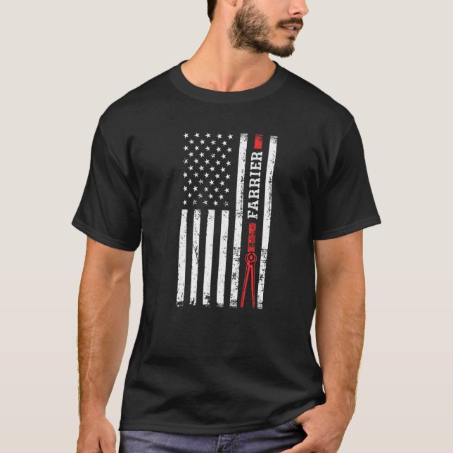 Hästsko Hovskolan Häst Smed T Shirt (Framsida)