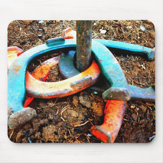 Hästsko som kastar gåvor Mousepad Musmatta (Framsidan)