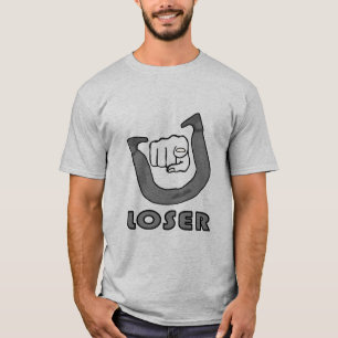 Hästsko som kastar grundläggande T-Grå färg T-shirt