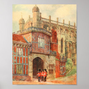 HästskoCloisters, Windsor slott, England Poster