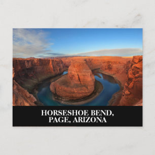 Hästskoformad krök i Page, Arizona sydvästra USA Vykort