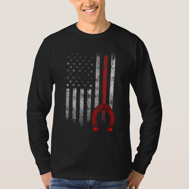 Hästskohovtrimning Hästsko Hovvård 24 T Shirt (Framsida)