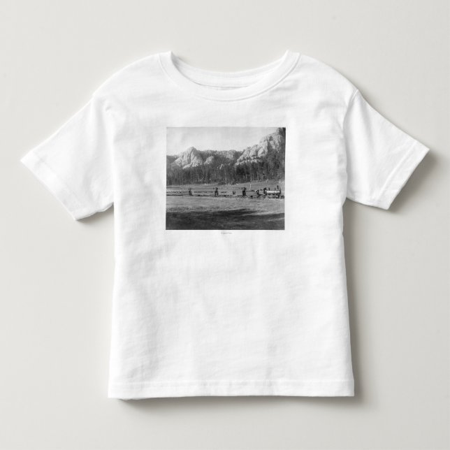 Hästskon buktar på Burlington och Missouri Tee Shirt (Framsida)