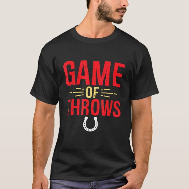 Hästskon - trådarspel för hästskon t shirt (Framsida)