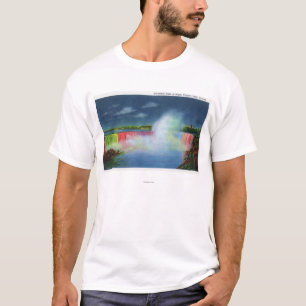 Hästskonedgångar som är upplyst på natten nr. tee shirt
