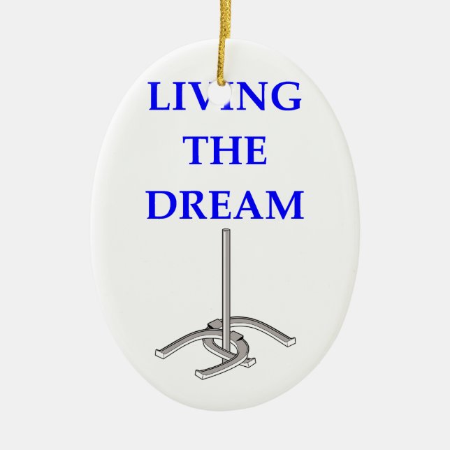 hästskor julgransprydnad keramik (Framsidan)