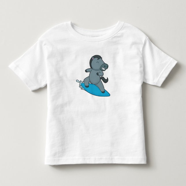 Hästsörfning Vattensport T Shirt (Framsida)