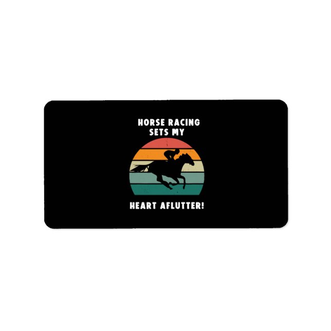 Hästsport Adressetikett (Framsidan)