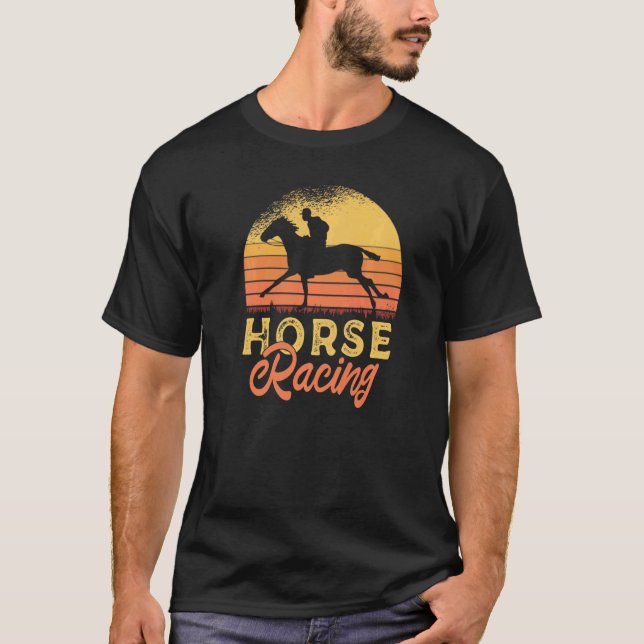 Hästsport Hästar Kapplöpning Häst T Shirt (Framsida)