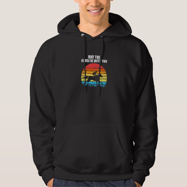 Hästsportkläder Hoodie (Framsida)