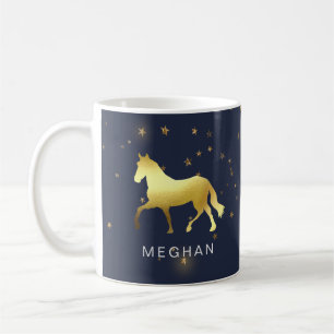 Häststjärnorna i guld kaffemugg