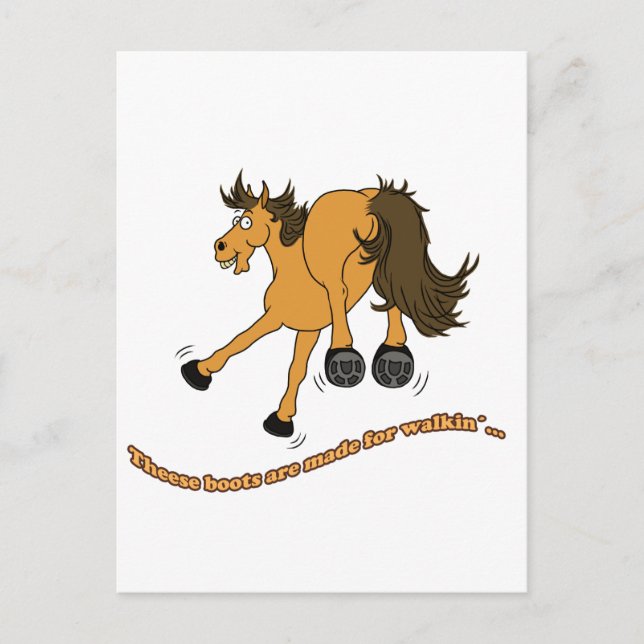 Häststövlar Vykort (Framsida)