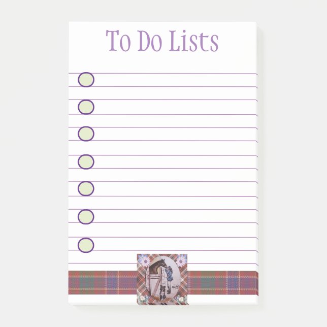 Hästststdräkt i baby tävling post-it block (Framsida)