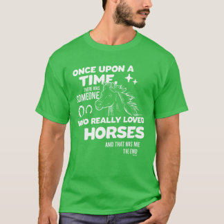 Hästststel rider klubb och säger vän t shirt