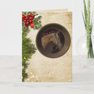 Hästtema Julkort och kuvert; Anpassa! Helgkort