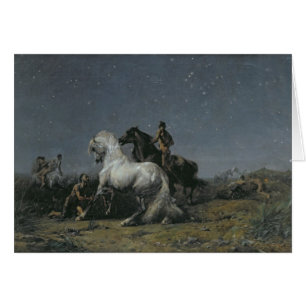 Hästtjuvarna, 19th århundrade hälsningskort