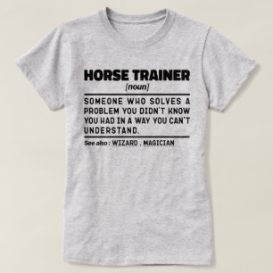 Hästtränare Substantiv Rollig Ridinstruktör Humor T Shirt