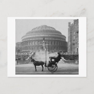 Hästtransport vid Albert Hall London 1904, England Vykort