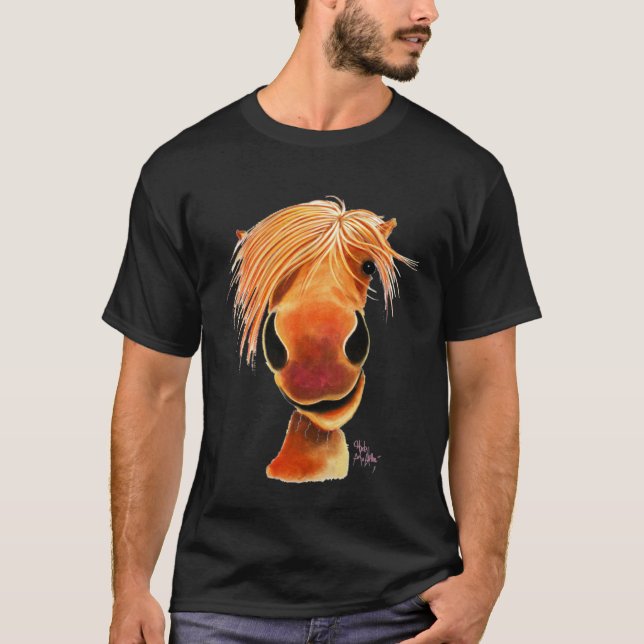 Hästtryck Gingkakor Djurlucka T Shirt (Framsida)