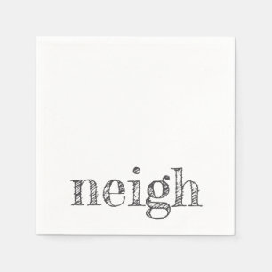 Hästtypografi nära djurälskare lingpony-roligt pappersservett