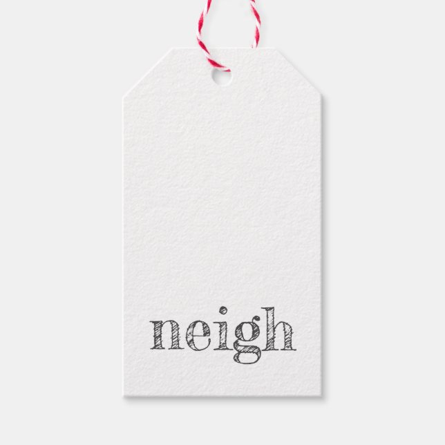 Hästtypografi nära djurälskare lingpony-roligt presentetikett (Framsidan)