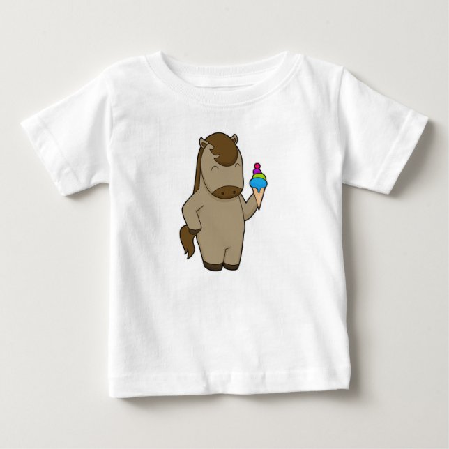 Hästvaffel glass t shirt (Framsida)