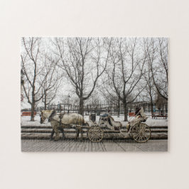 Hästvagn Montréal. Pussel