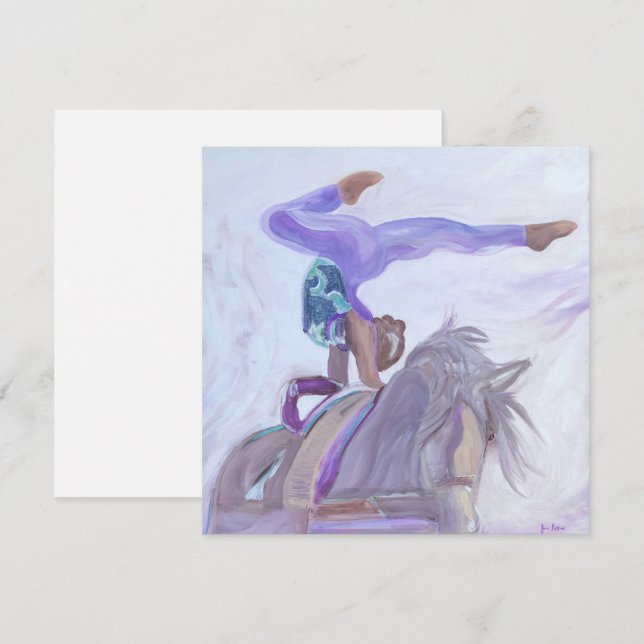 hästvaultering inbjudningar (Fram/baksida)