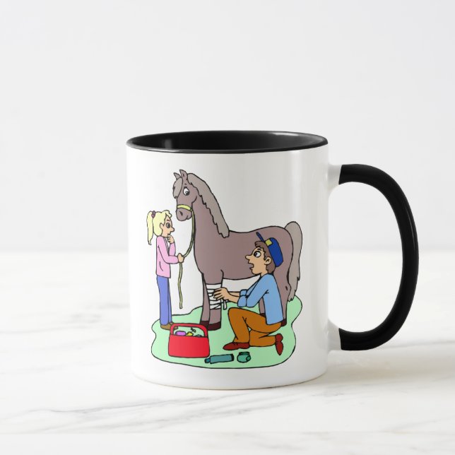 Hästveterinär Equine Vet Gift Idea Mugg (Höger)