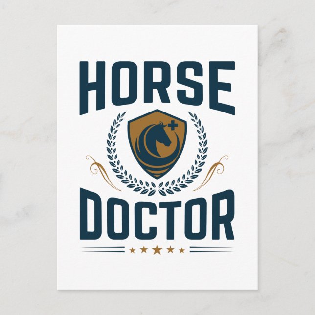 Hästveterinär i Doktor Vykort (Framsida)